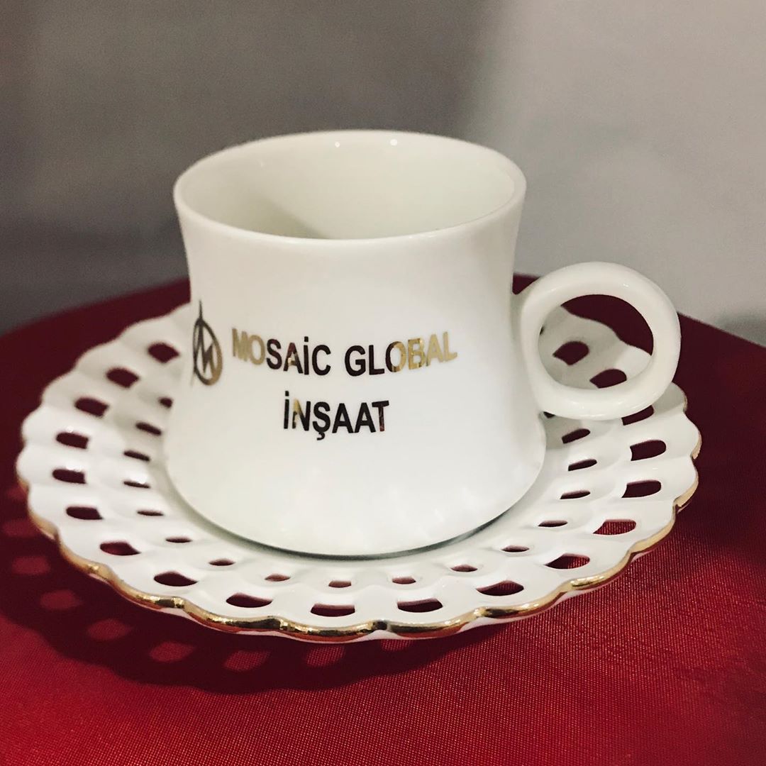 Altın Yaldızlı Porselen Kahve Fincanı Takımı - Görsel 3