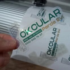 Şeffaf Sticker Etiket Baskı 14 Şeffaf Sticker Etiket Baskı