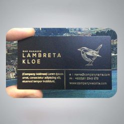Opak Pvc Siyah Kartvizit