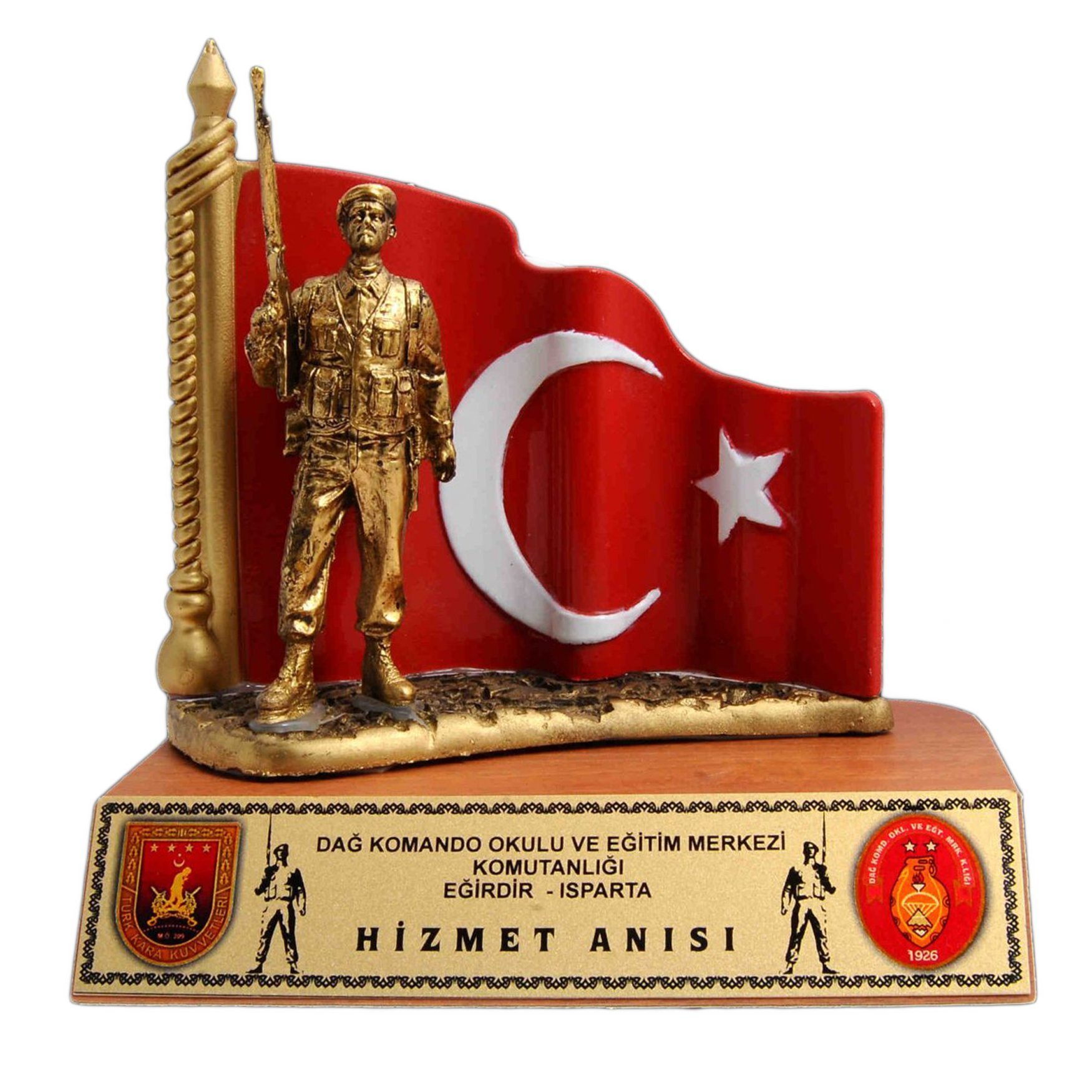 Classic Shop 56 Komando Figürlü Türk Bayraklı Plaket