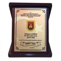 Classic Shop 30 Ahşap Kutulu Askeri Plaket 15x20 Dik