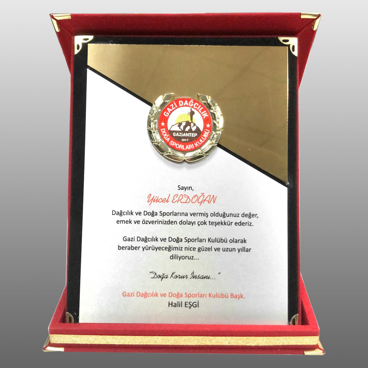 Fasetli Albüm Teşekkür Plaketi - Görsel 3