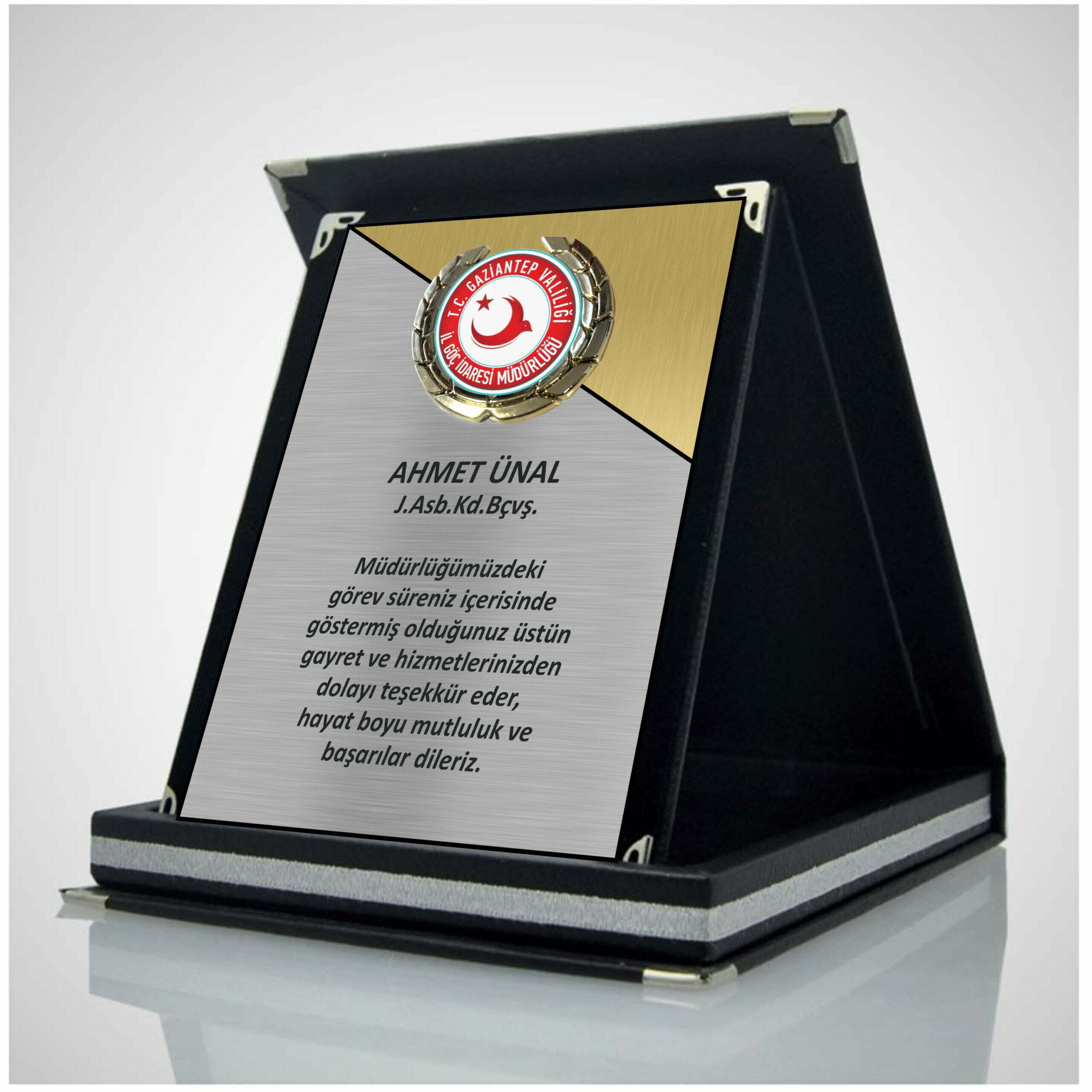 Fasetli Albüm Teşekkür Plaketi