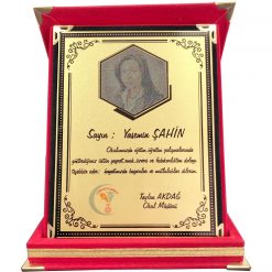 Classic Shop 35 Öğretmenlere Özel Kırmızı Kadife Plaket