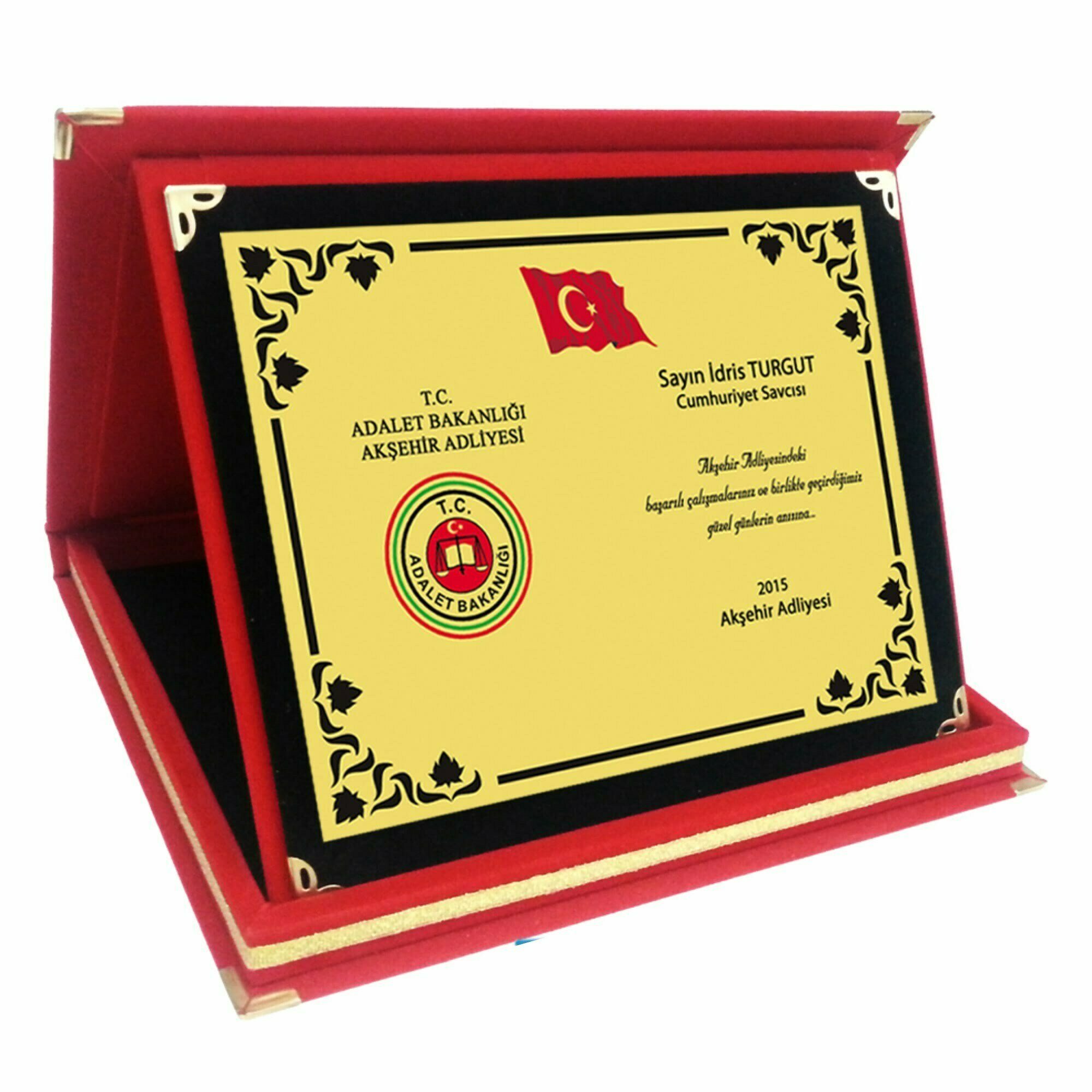 Yatay Kadife Kırmızı Büyükboy Anı Albüm Plaketi 1 Yatay Kadife Kırmızı Büyükboy Anı Albüm Plaketi