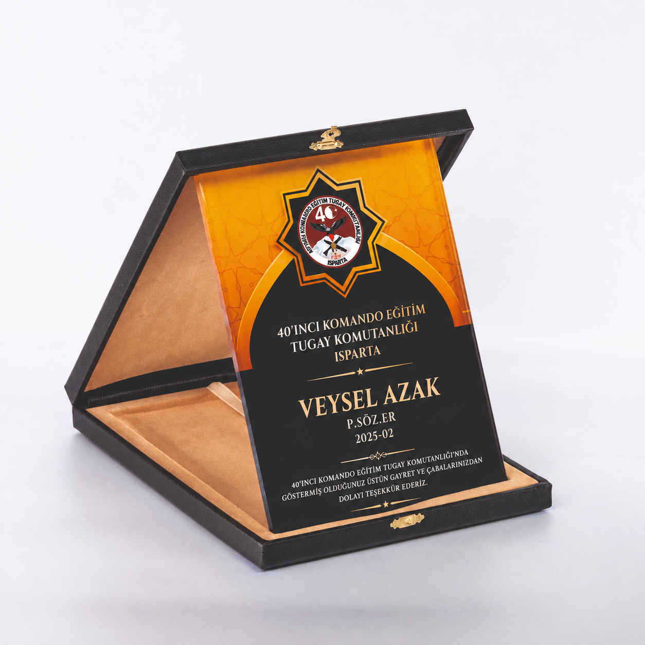 Deri Kutulu Komando Tugayı Askeri Şilt Plaket
