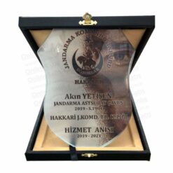 Askeri Plaket Kalkan Figürlü Komando Hizmet Anısı Şilt