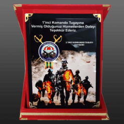 Jandarma Komando Hizmet Tayin Anısı Albüm Plaket