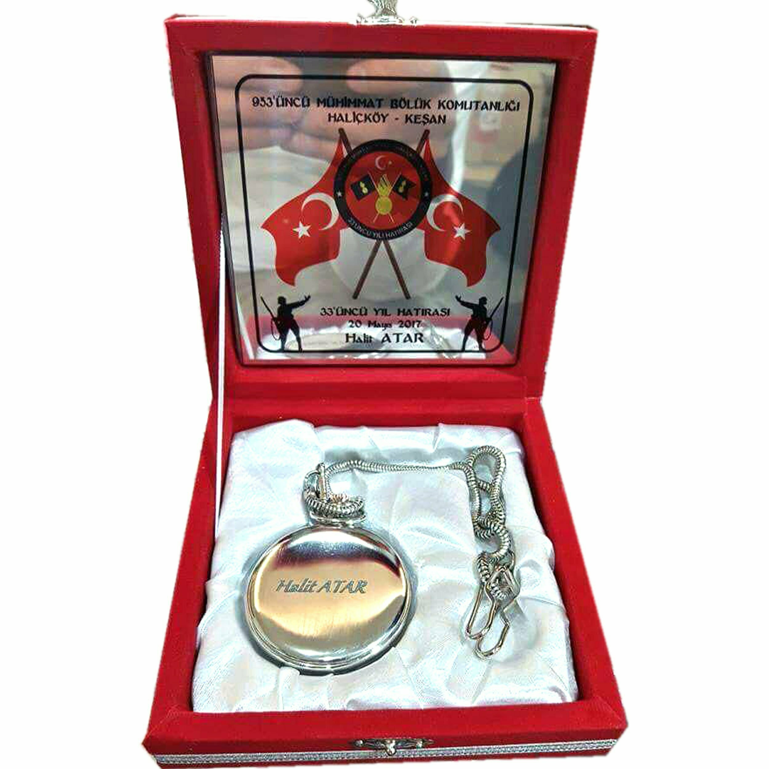 Classic Shop 84 Askeri Tayin Hizmet Anısı İçin Köstekli Saat