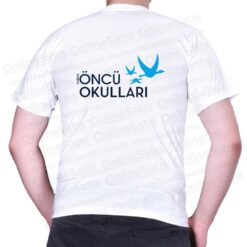Promosyon Tişört Beyaz Pamuklu Bisiklet Yaka 6 Promosyon Tişört Beyaz Pamuklu Bisiklet Yaka