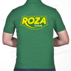 Alternative view of Promosyon Tişört Yeşil Pamuklu Polo Yaka