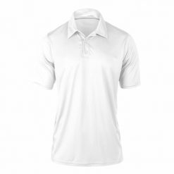 Mikro Polyester Polo Yaka Tişört Beyaz