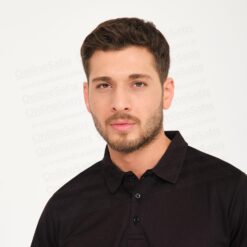 Mikro Polyester Polo Yaka Tişört Siyah