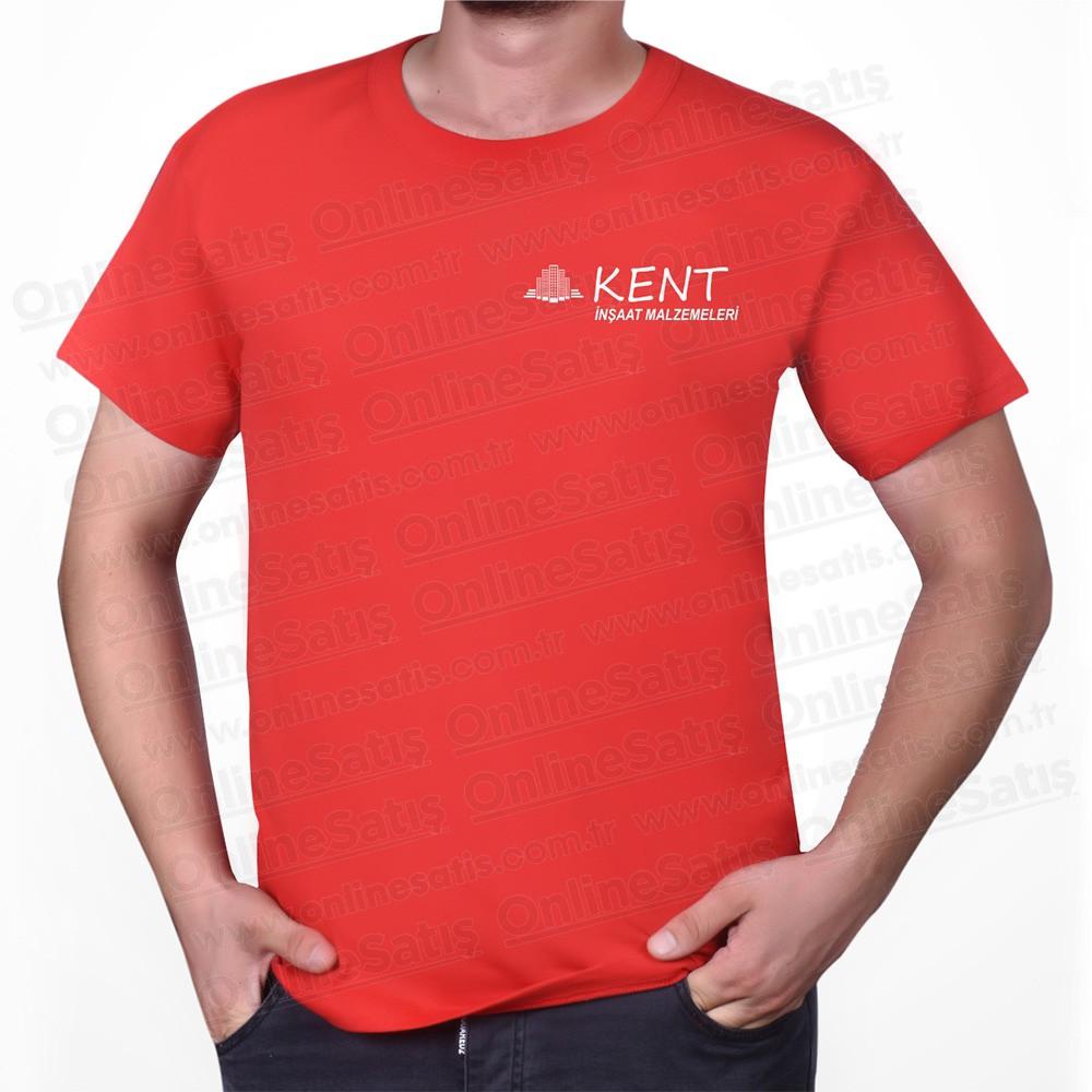 Promosyon Tişört Kırmızı Pamuklu Bisiklet Yaka 1 Promosyon Tişört Kırmızı Pamuklu Bisiklet Yaka