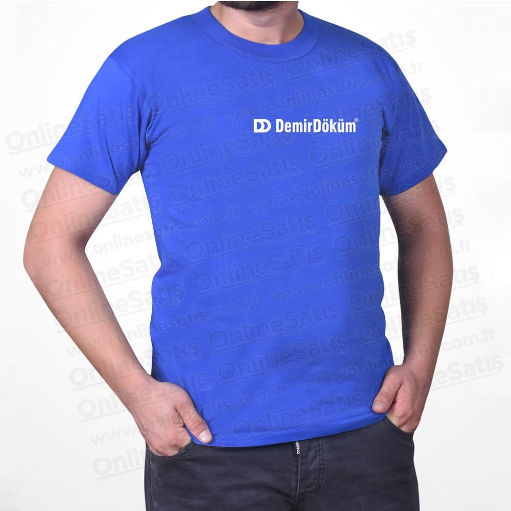 Promosyon Tişört Lacivert Pamuklu Bisiklet Yaka 1 Promosyon Tişört Lacivert Pamuklu Bisiklet Yaka