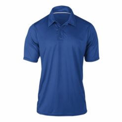 Mikro Polyester Polo Yaka Tişört Saks Mavi
