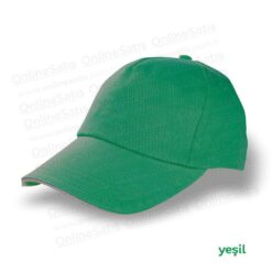 Sandviç Siperli Pamuk Gabardin Şapka – Yeşil