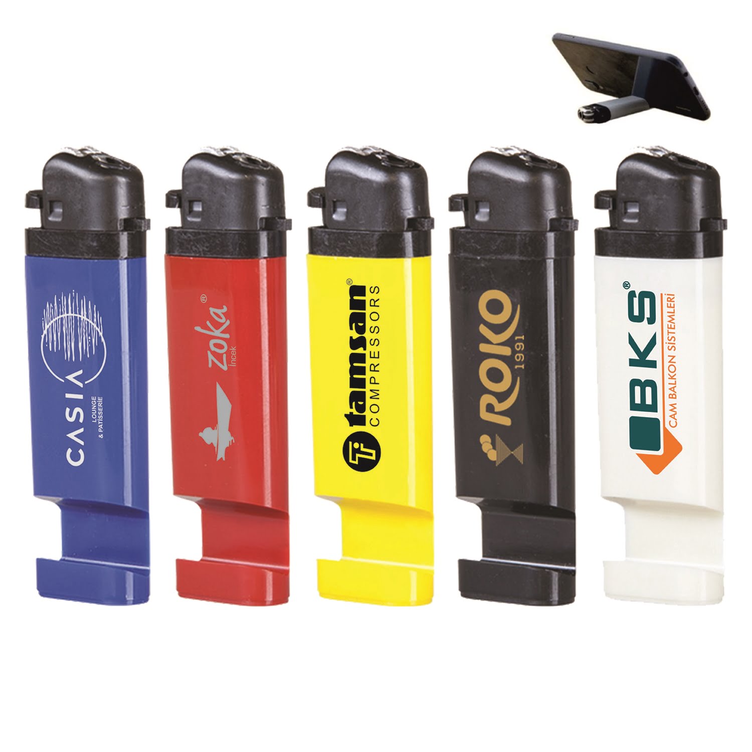 Telefon Tutuculu Taşlı Çakmak 1 Telefon Tutuculu Taşlı Çakmak