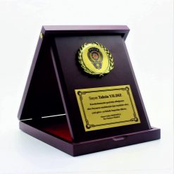Kutulu Ahşap Polis Hizmet Anısı Albüm Plaket