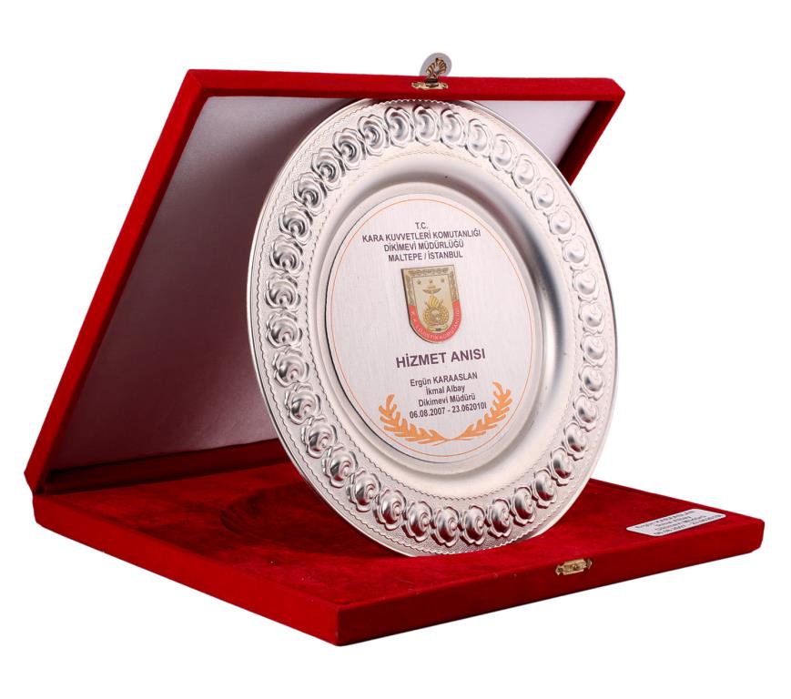 Classic Shop 62 Askeri Jandarma Hizmet Anısı Metal Tabak Plaket