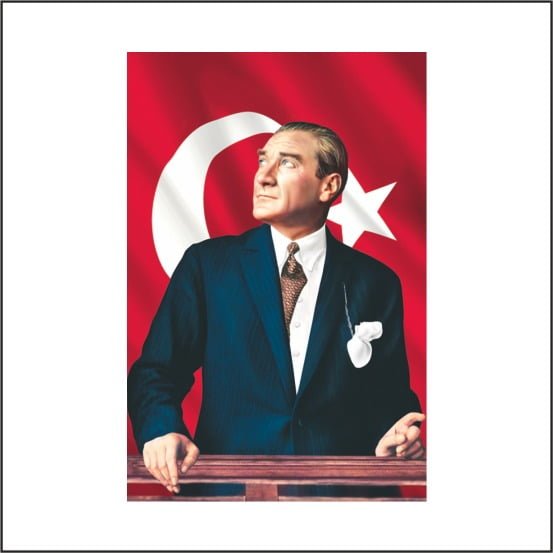 Atatürk Posteri - 150*225 cm - Görsel 6