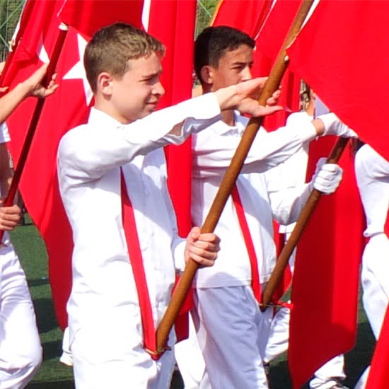 Okul Flaması Tören Türk Bayrağı Takım Seti - Görsel 2