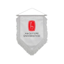 Classic Shop 30 Beşgen Beyaz Saçaklı Hatıra Takdim Flaması