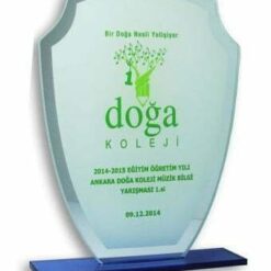 Alternative view of Cam Aynalı Kristal Plaket Kalkan