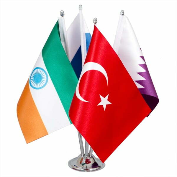 Özel Logolu Dörtlü Masa Bayrağı (4 lü) 3 Özel Logolu Dörtlü Masa Bayrağı (4 lü) - Görsel 3