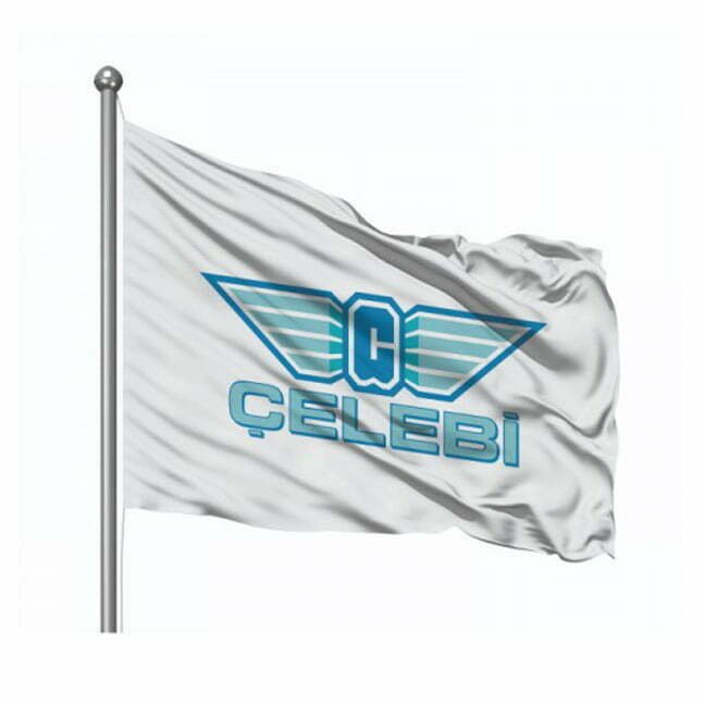 Özel Logolu Gönder Flama 120x180 - Çift Kat Saten - Görsel 2