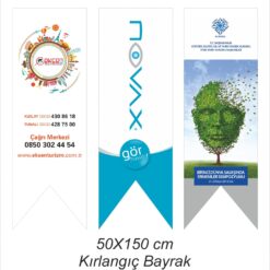 Özel Logolu Kırlangıç Flama 50x150