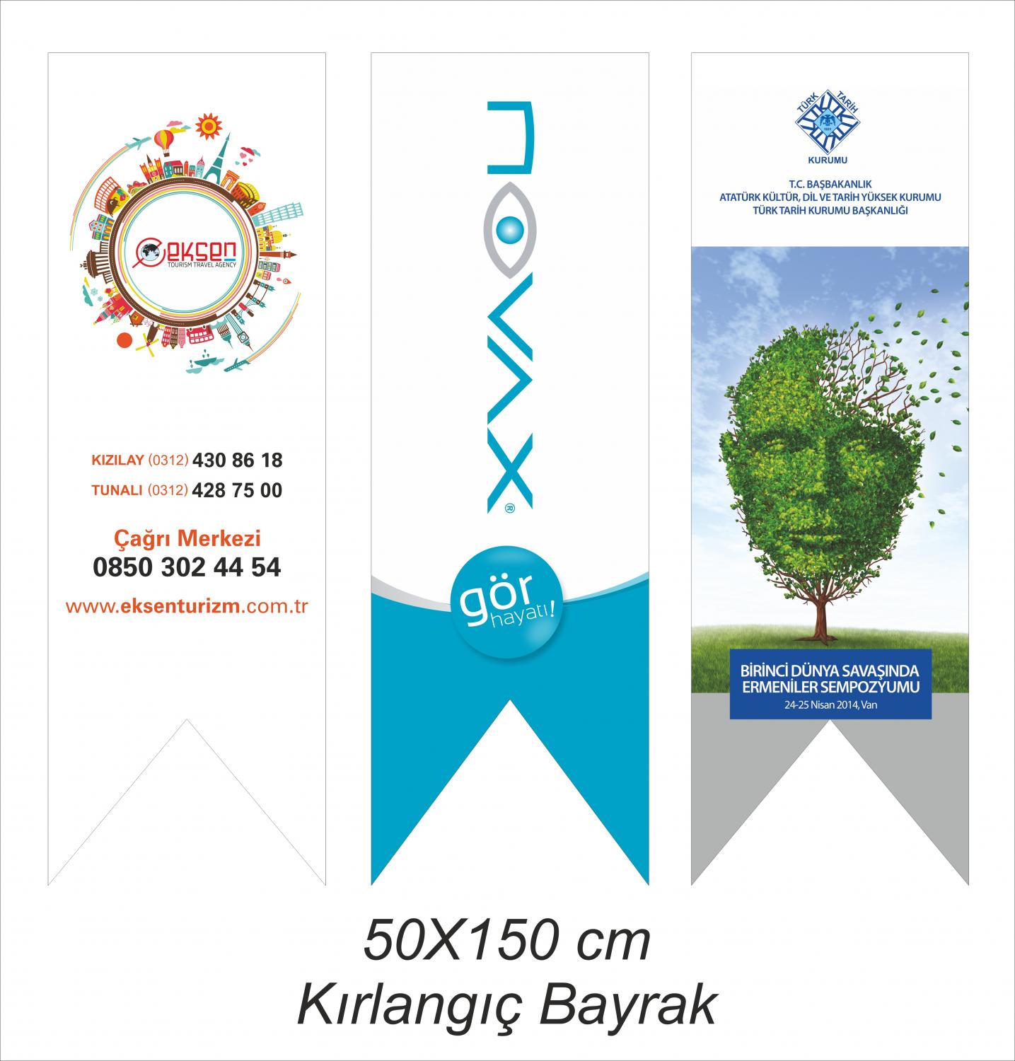 Özel Logolu Kırlangıç Flama 50x150 1 Özel Logolu Kırlangıç Flama 50x150