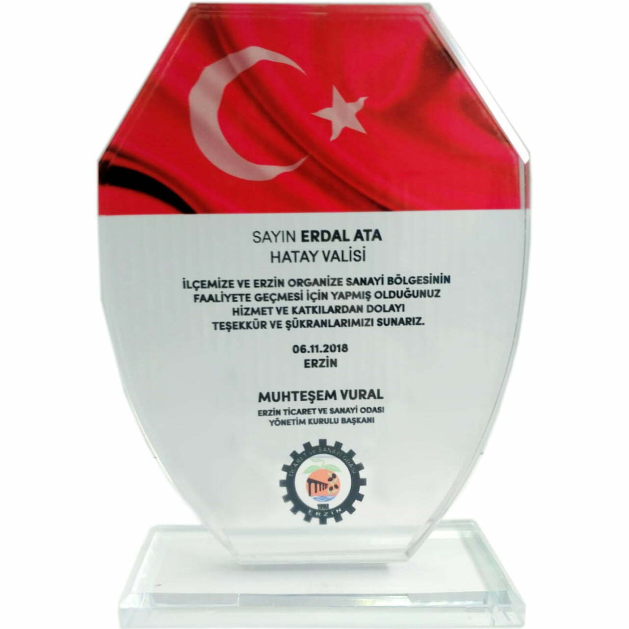 Kristal Plaket Kalkan 1 Kristal Plaket Kalkan