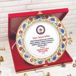 Polis Hizmet Anısı Porselen Tabak Plaket