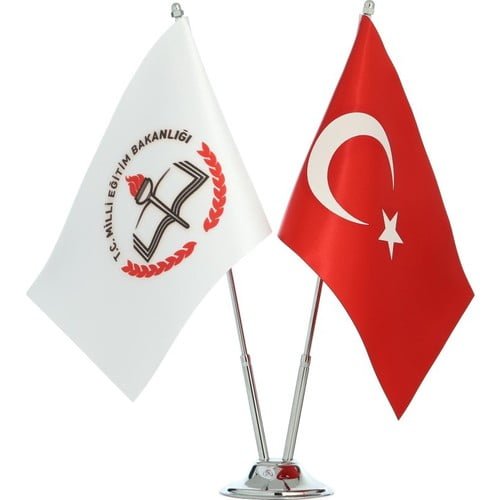 Özel Logolu İkili Masa Bayrağı (2 li) - Görsel 5