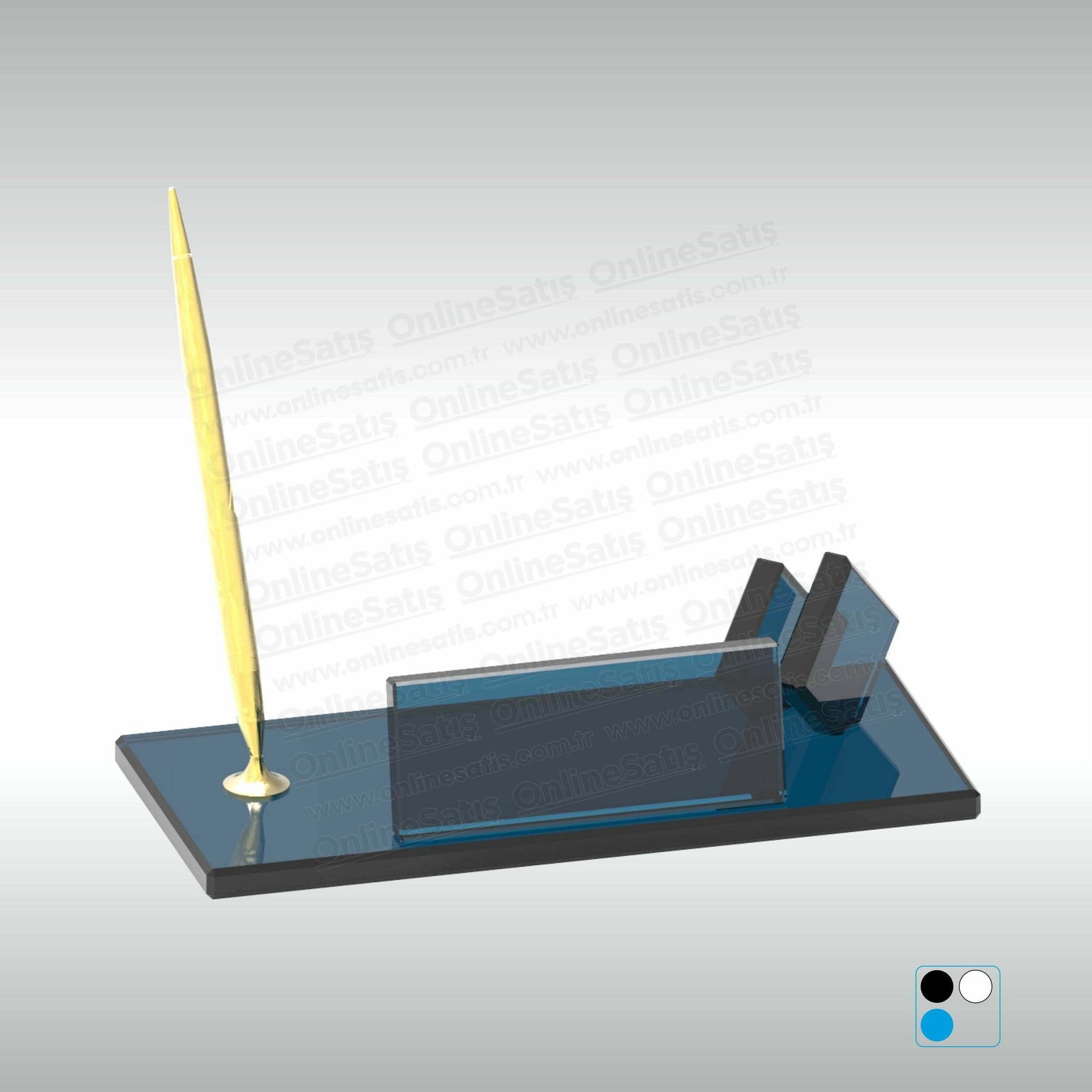 Kristal Masa İsimliği Şeffaf Mavi Cam Ekonomik 11x24 cm 1 Kristal Masa İsimliği Şeffaf Mavi Cam Ekonomik 11x24 cm