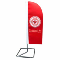 Alternative view of Özel Ayaklı Yelken Tipi Masa Bayrağı