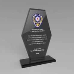 Polis Hizmet Anısı Kristal Plaket ŞLT-211