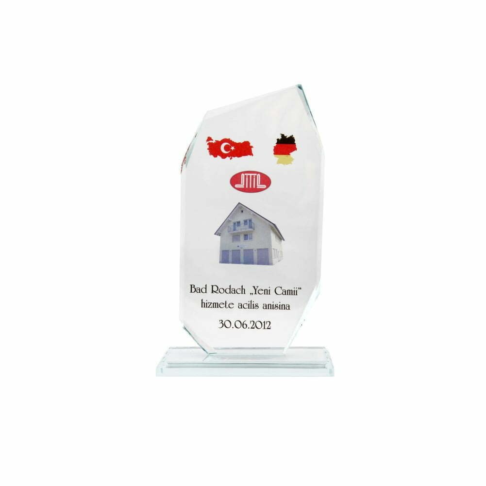 Şeffaf Kristal Plaket - PRT01 2 Şeffaf Kristal Plaket - PRT01 - Görsel 2