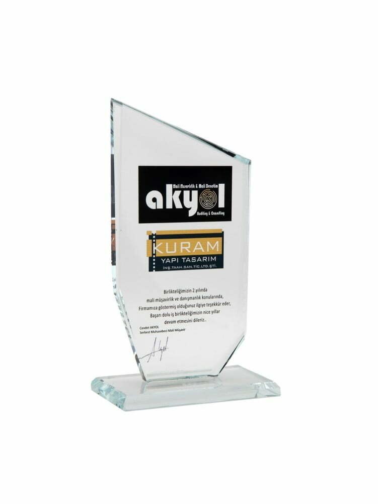 Şeffaf Kristal Plaket - PRT04