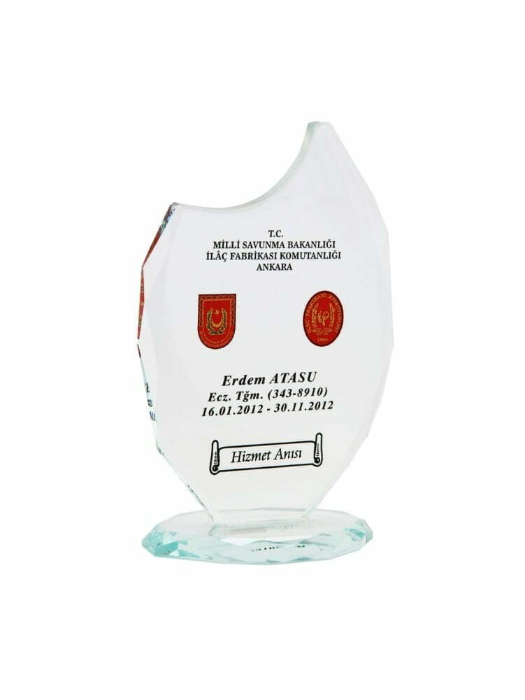 Şeffaf Kristal Plaket - PRT08 1 Şeffaf Kristal Plaket - PRT08