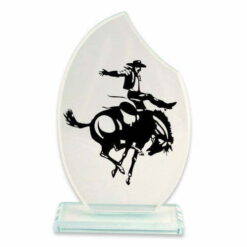 Kristal Plaket Kenarı Kesik Oval