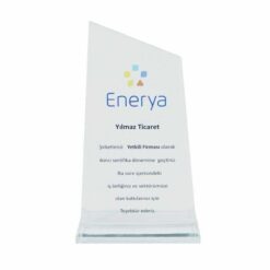 Kristal Plaket Şeffaf Dağ