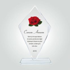 Seffaf Kristal Plaket Ekonomik Cam Ekn 100