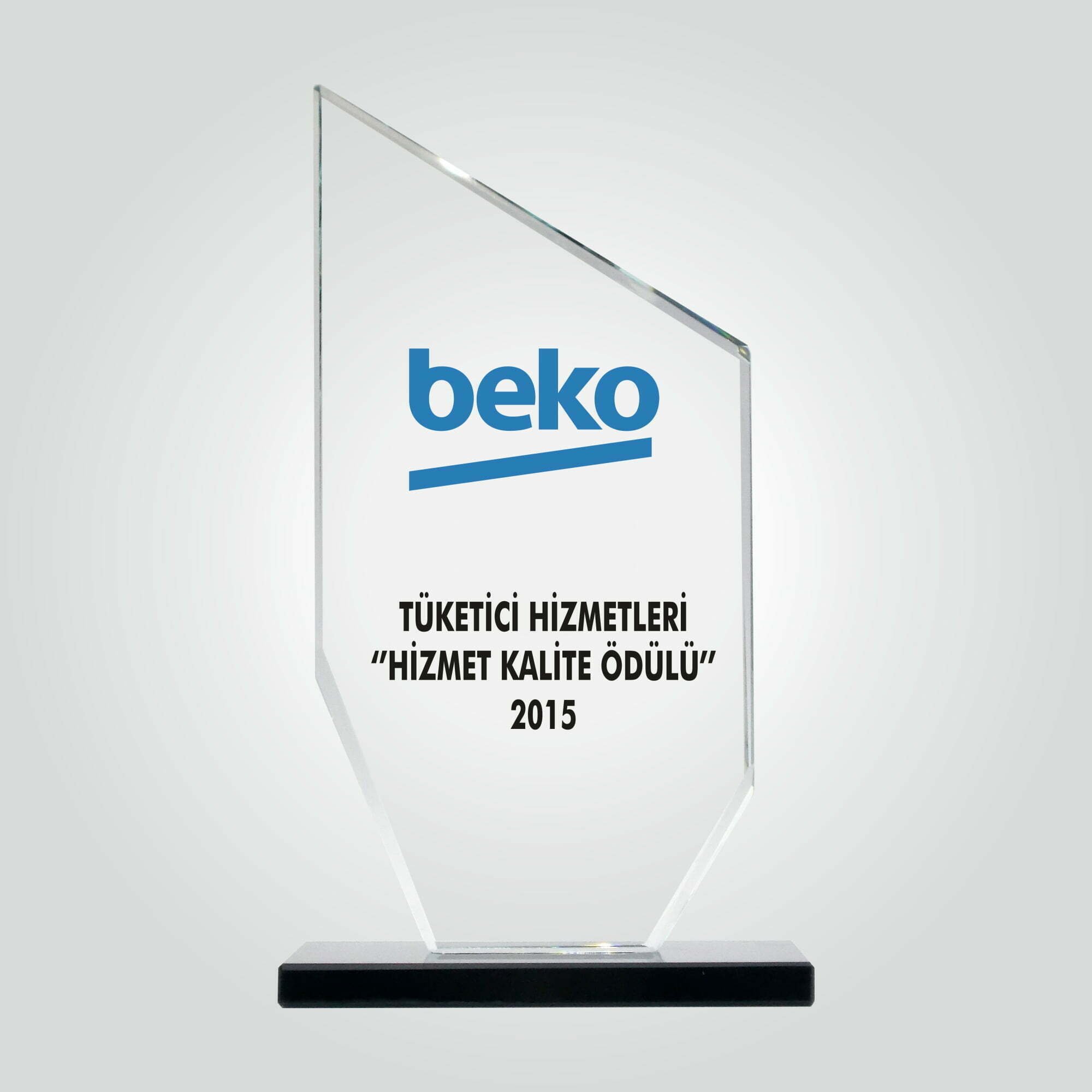 Şeffaf Kristal Cam Hizmet Kalite Ödülü Plaketi 1 Şeffaf Kristal Cam Hizmet Kalite Ödülü Plaketi