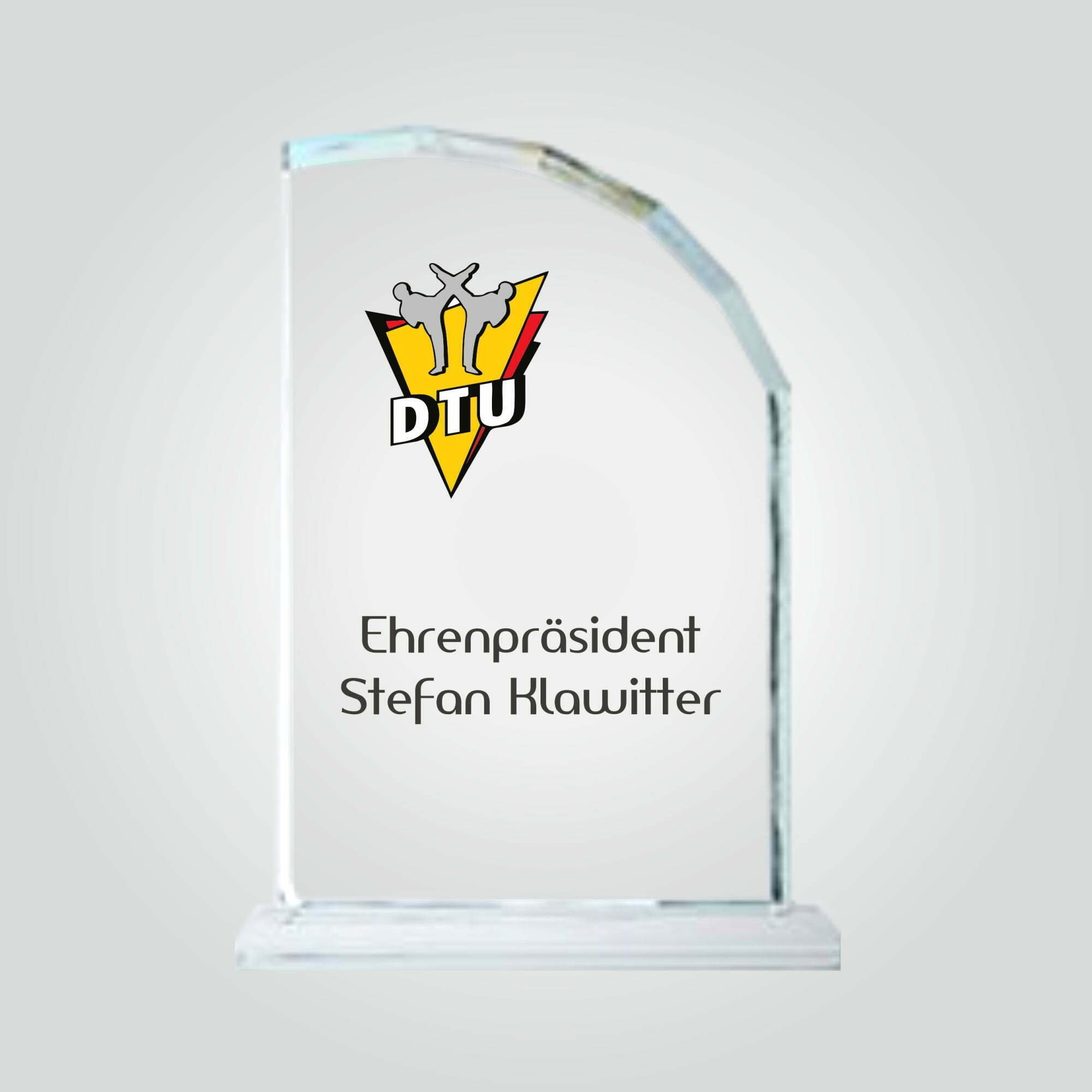 Şeffaf Kristal Cam Plaket 1 Şeffaf Kristal Cam Plaket
