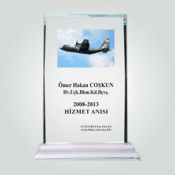 Classic Shop 42 Şeffaf Kristal Cam Abonelik Hizmet Anısına Plaket