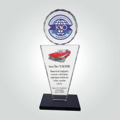 Classic Shop 37 Şeffaf Kristal Cam Katkı Teşekkür Plaketi