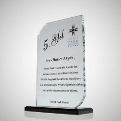 Classic Shop 35 Şeffaf Kristal Plaket - PRT10