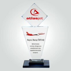 Classic Shop 22 Özel Vip Kristal Emek ve Katkı Teşekkür Plaketi